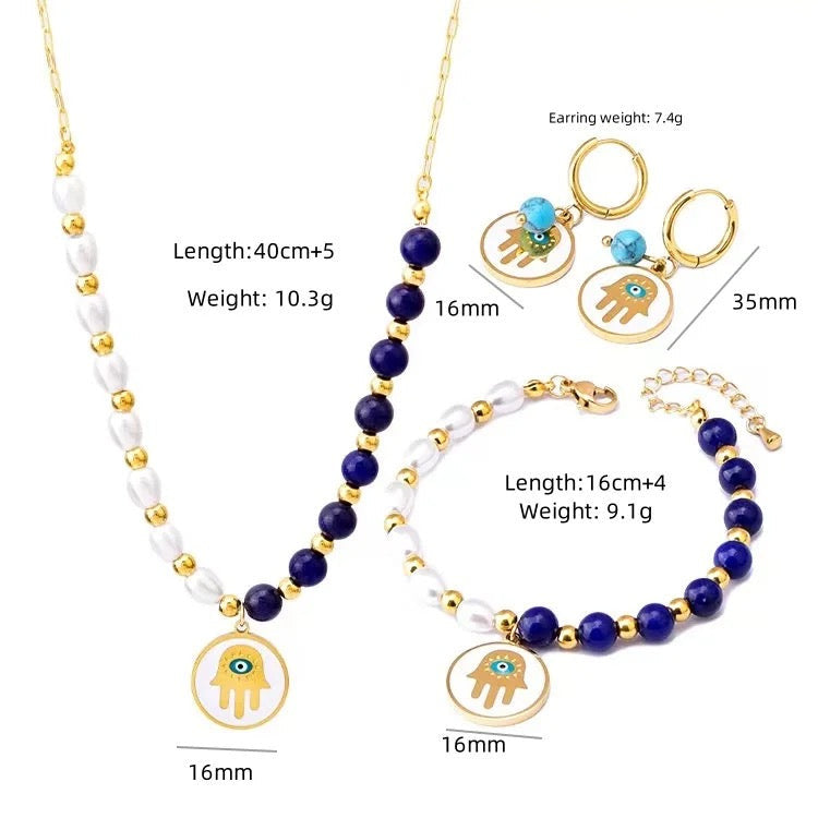 90010 Gold Plated 3 Pieces Set