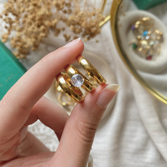 50663 Triple Gold Plated Ring