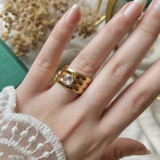 50663 Triple Gold Plated Ring