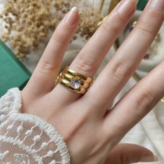 50663 Triple Gold Plated Ring