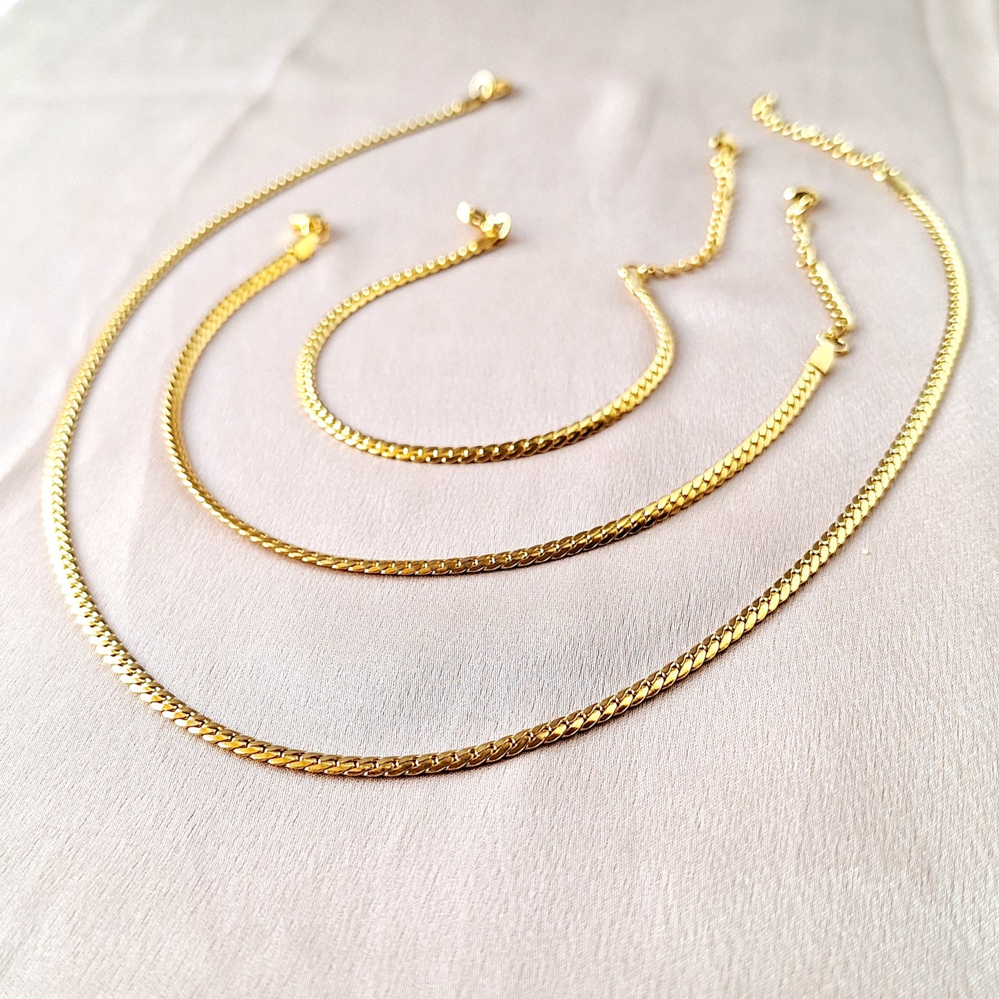 80030 Gold Plated 3 Pieces Set