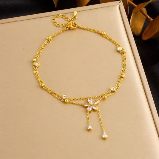 70191 Gold Plated Anklet