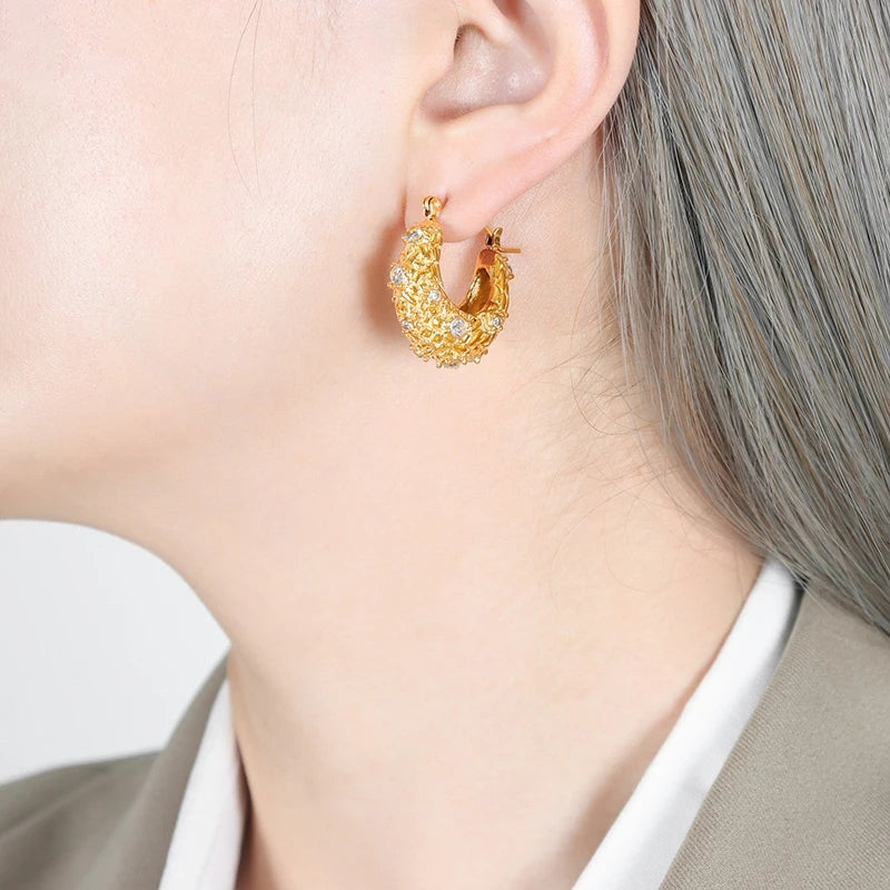 40169 Gold Plated Earrings