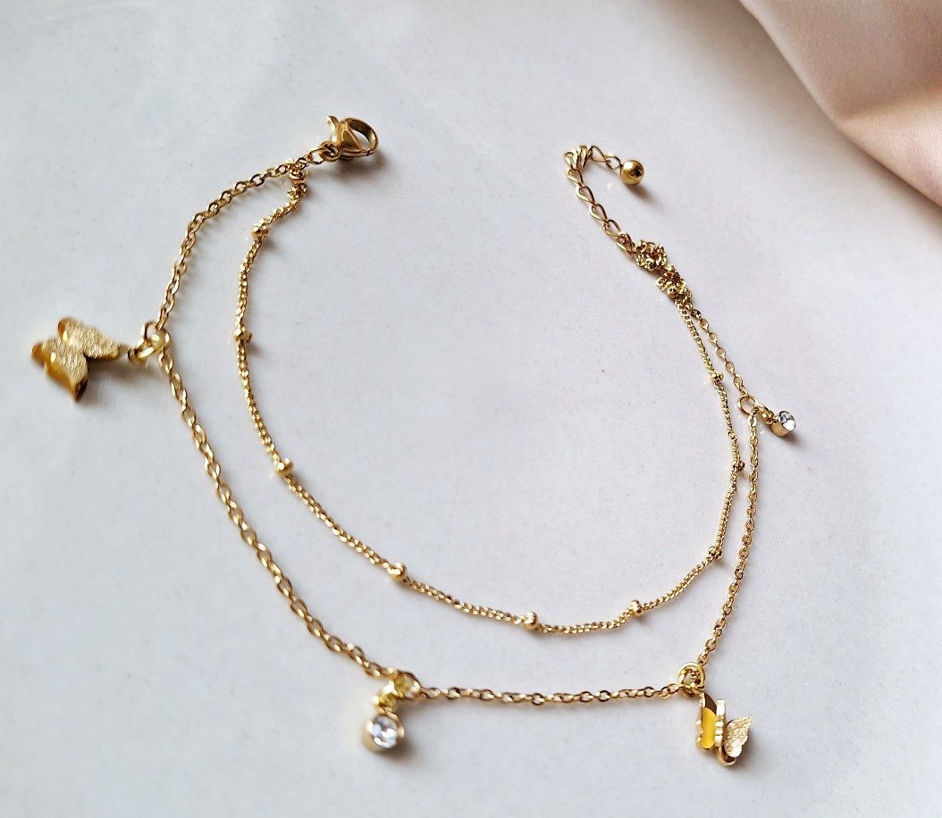 70109 Gold Plated Anklet