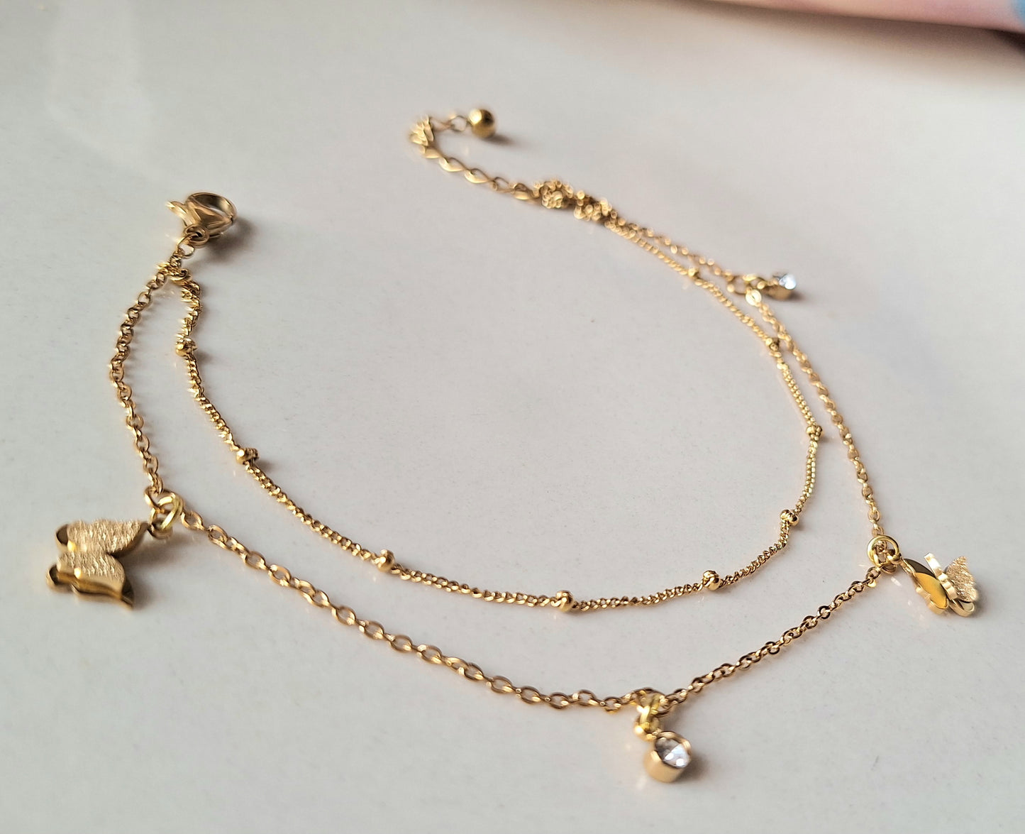 70109 Gold Plated Anklet