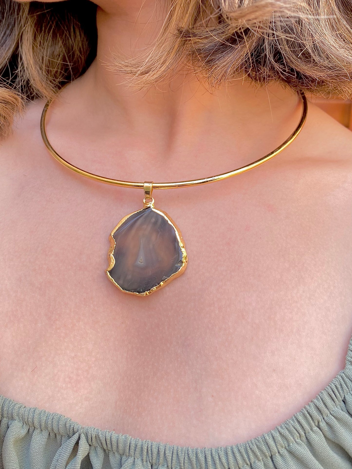 Obsidian Aura Choker | Handmade Choker