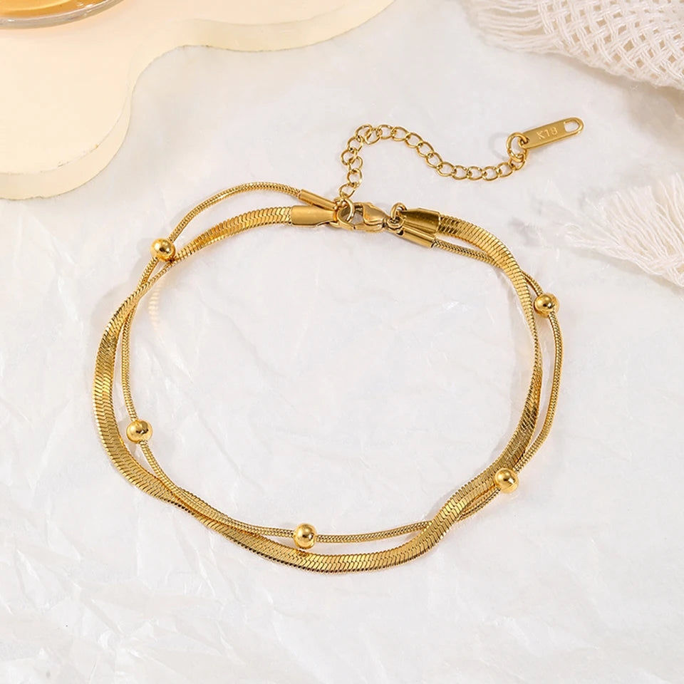 70104 Gold Plated Anklet