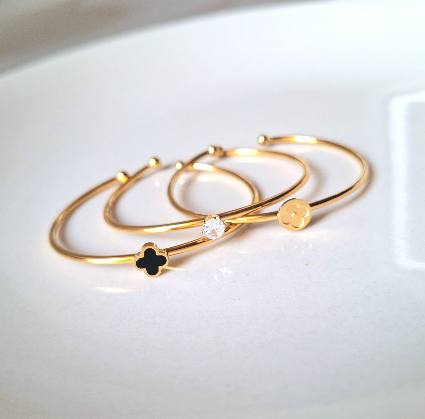 20182 Gold Plated Bangle Set