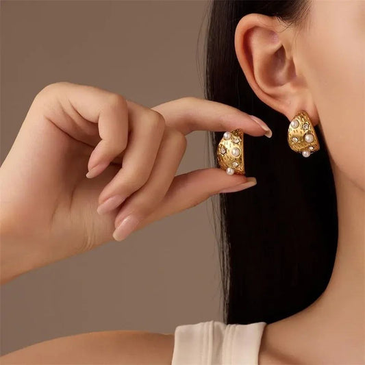 40397 gold plated Earrings