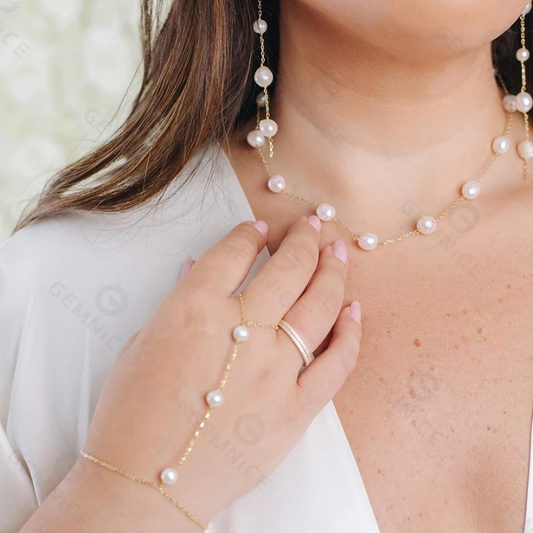 00011 Gold Plated Hand Chain