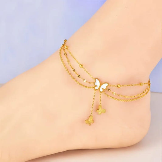 70197 Gold Plated Anklet