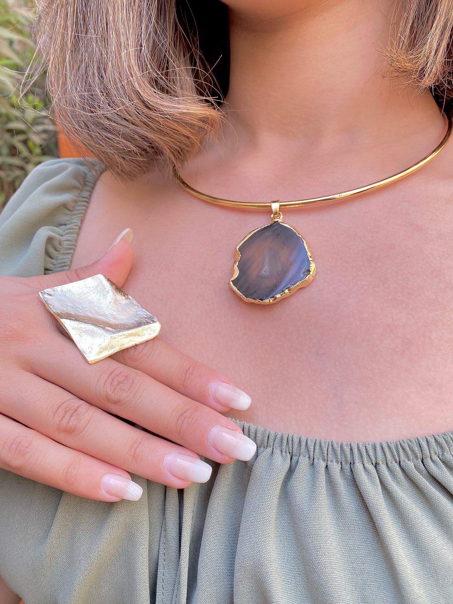 Obsidian Aura Choker | Handmade Choker