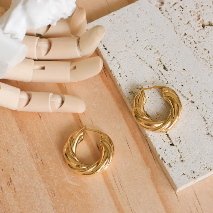 40446 gold plated Earrings