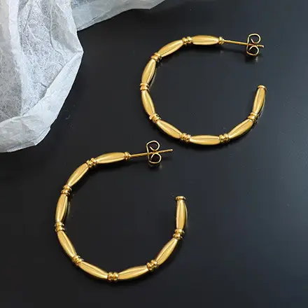 40159 Gold Plated Earrings