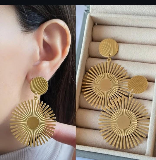 40474 gold plated Earrings