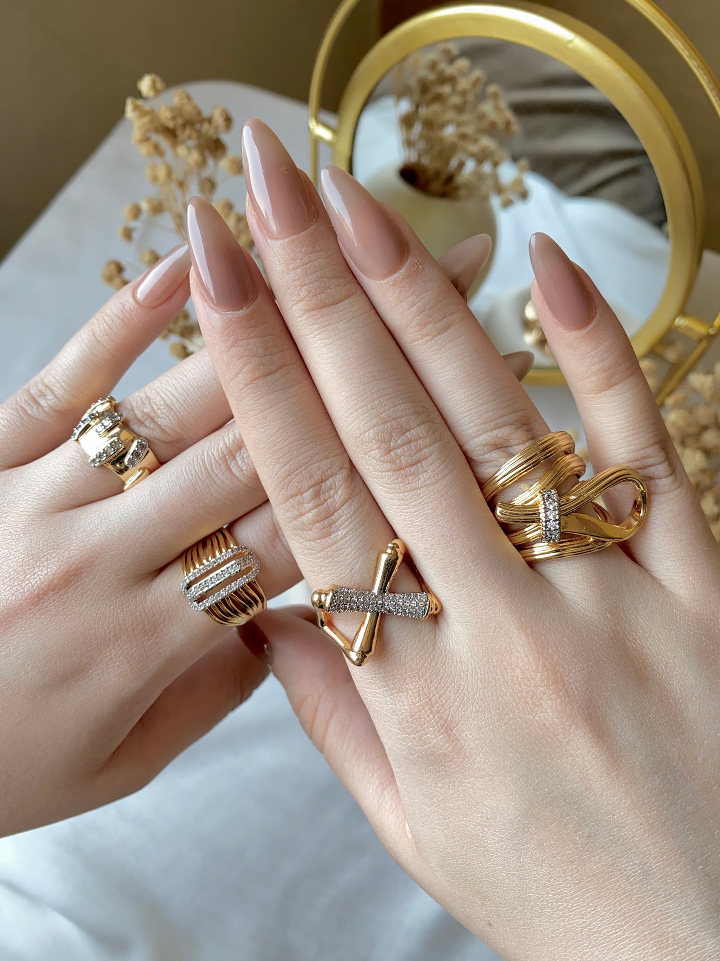 #50010 Copper Gold Plated Ring