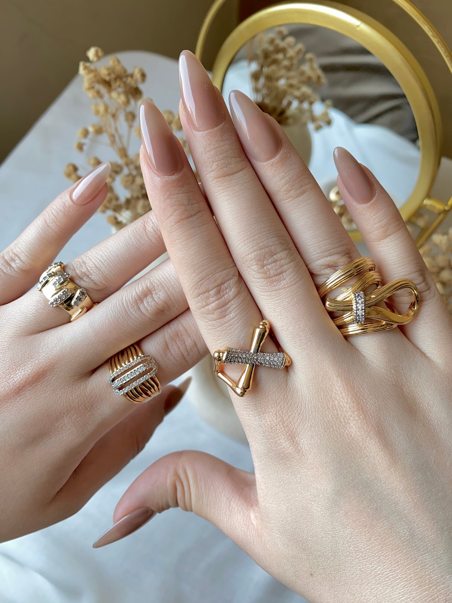 #50010 Copper Gold Plated Ring