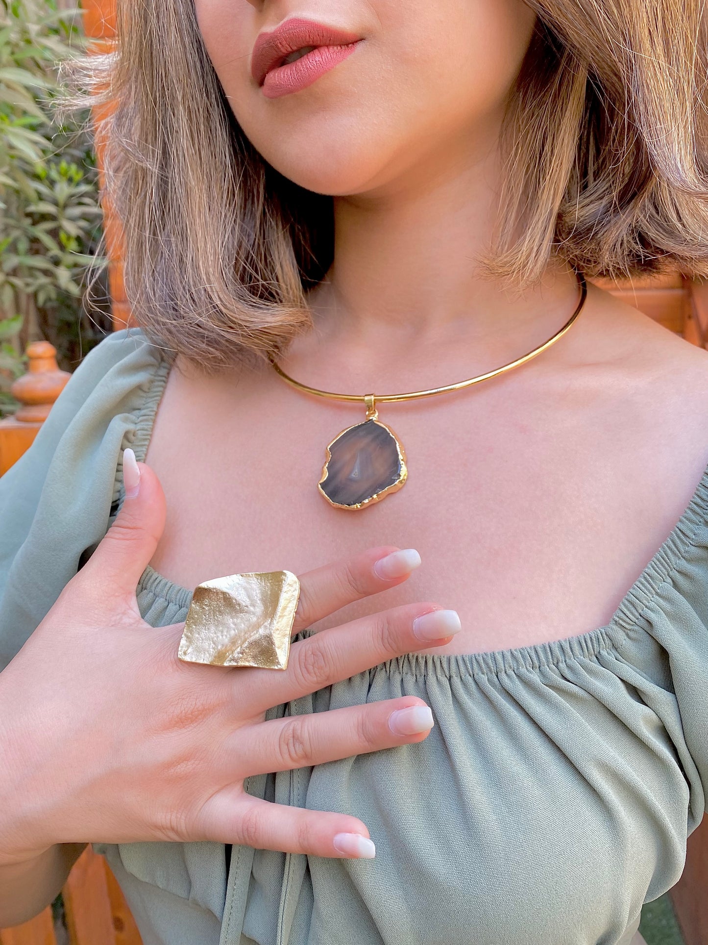 Obsidian Aura Choker | Handmade Choker