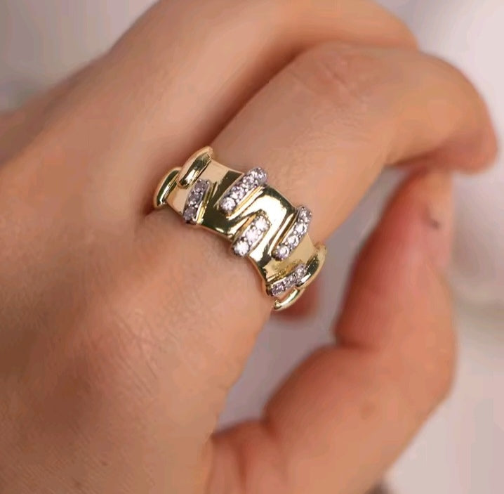 #50010 Copper Gold Plated Ring